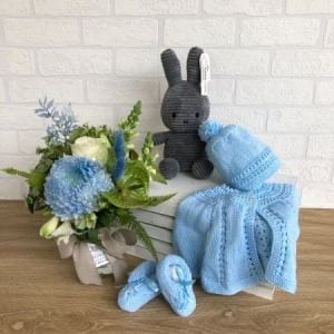 Vintage Baby Hamper Blue