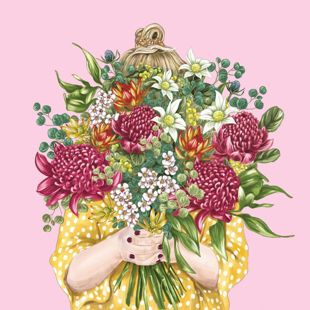 Girl with Bouquet