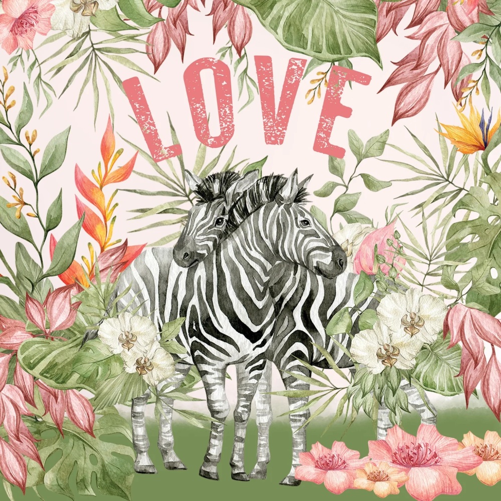 Zebra Hugs - Love